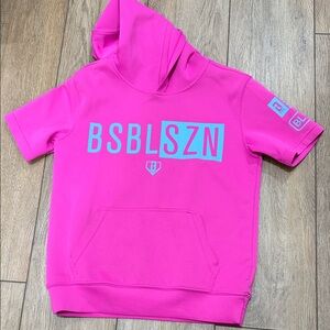 BSBLSZN Kids Pink Short-Sleeve Hoodie
